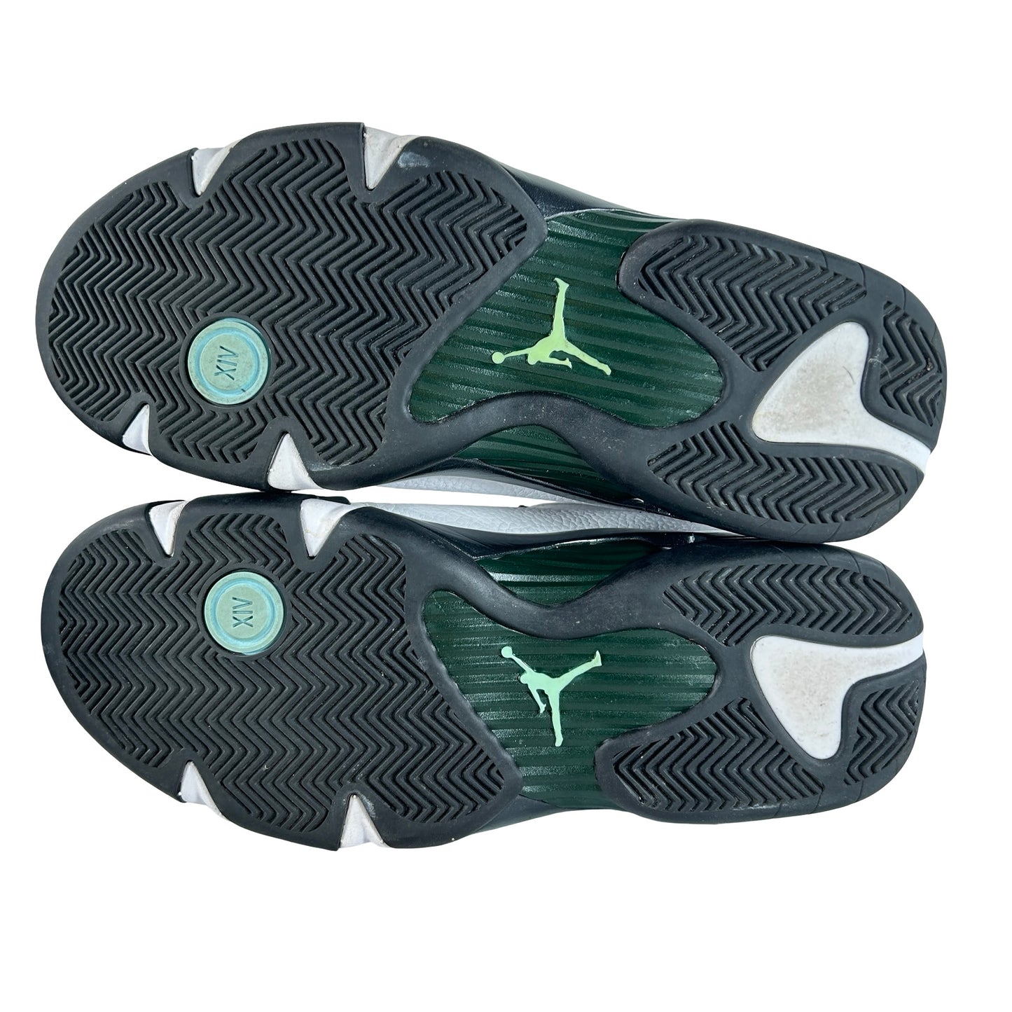 487471 106 Jordan 14 Retro Oxidized Green (2016) [USED] - 9.5 M (Used)