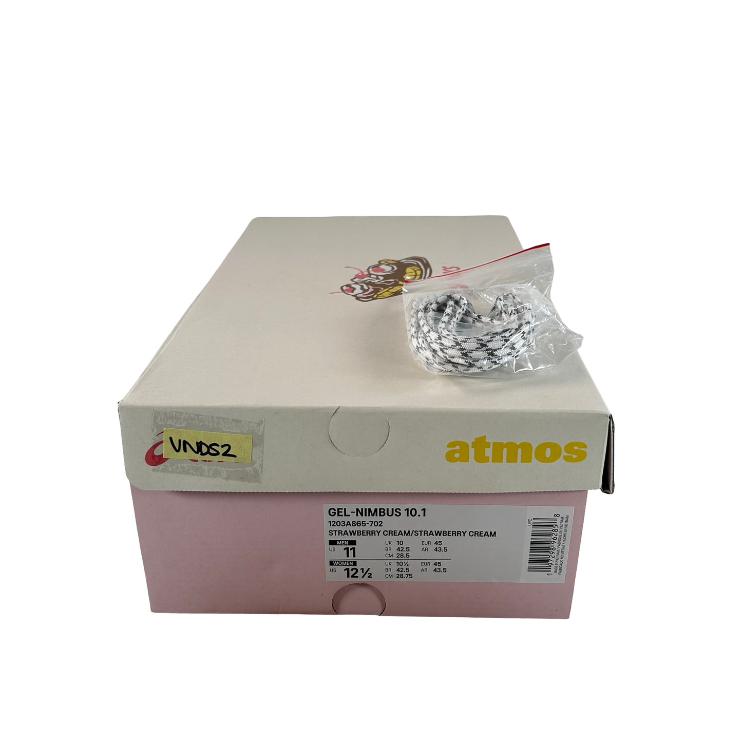 1203A865 702 ASICS Gel-Nimbus 10.1 Vandy The Pink x atmos Banana Split Strawberry [USED] - 11 M (VNDS2)