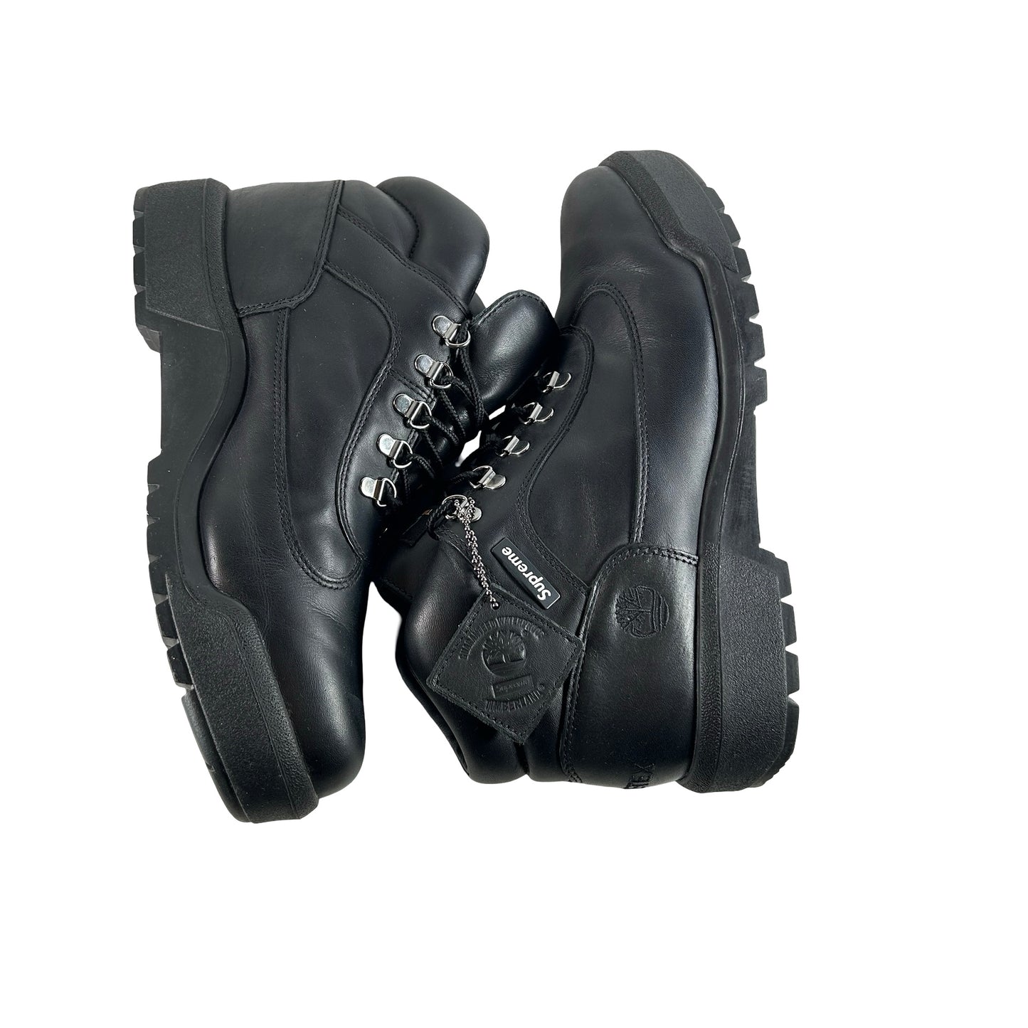 TB0A6FTX W02 Timberland Field Boot Mid Lace Up Supreme Black [USED] - 9 M (Used)