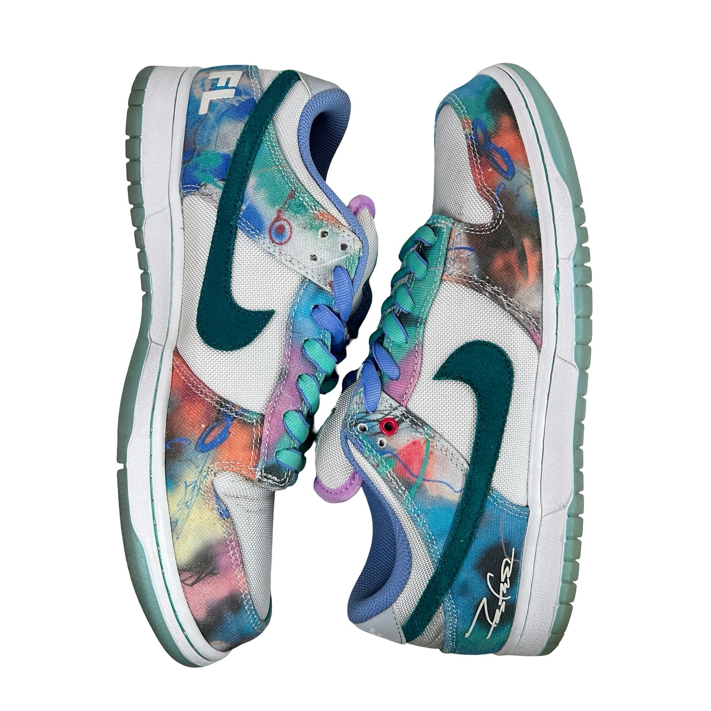 HF6061 400 Nike SB Dunk Low Futura Laboratories Bleached Aqua [USED] - 8.5 M (Used)