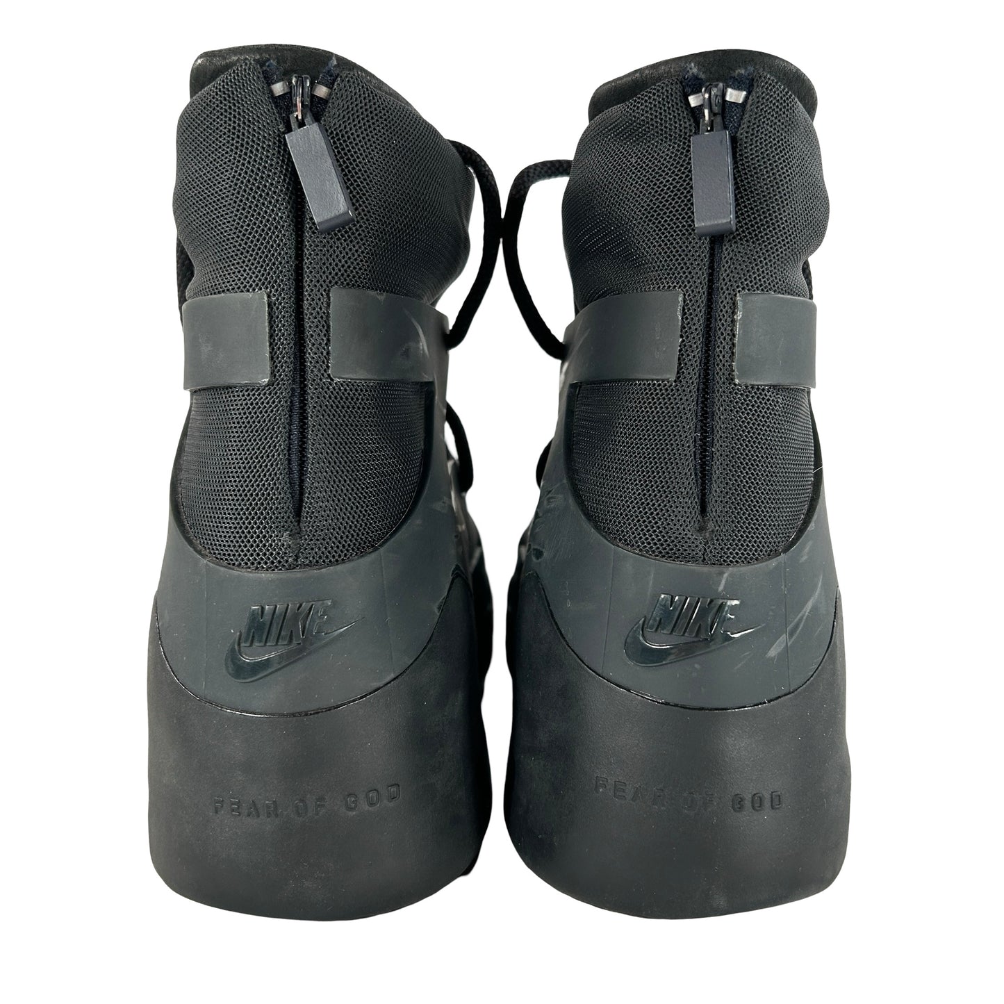 AR4237 005 Nike Air Fear of God 1 Triple Black [USED] - 10 M (Used) (Replace Box)