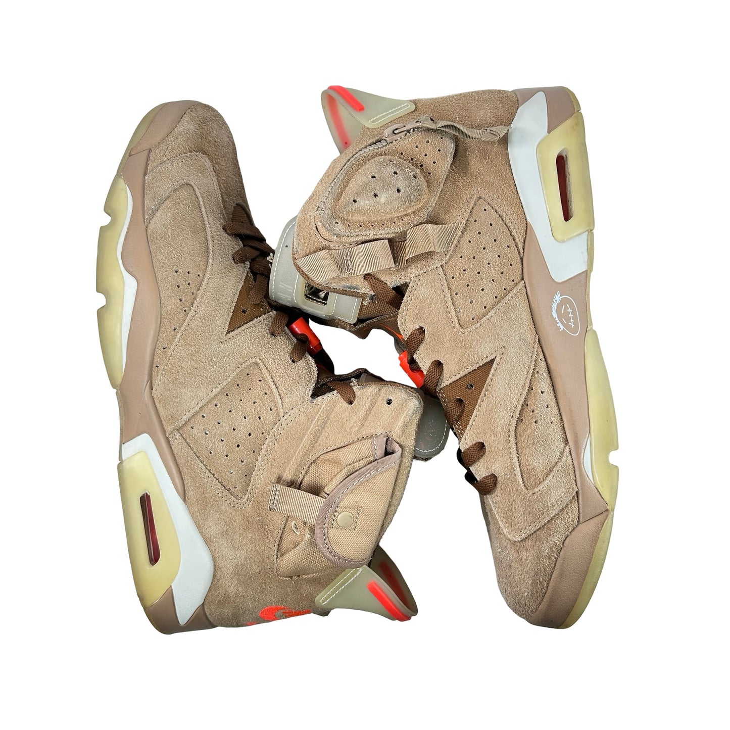 DH0690 200 Jordan 6 Retro Travis Scott British Khaki [USED] - 13 M (Used) (Replace Box)