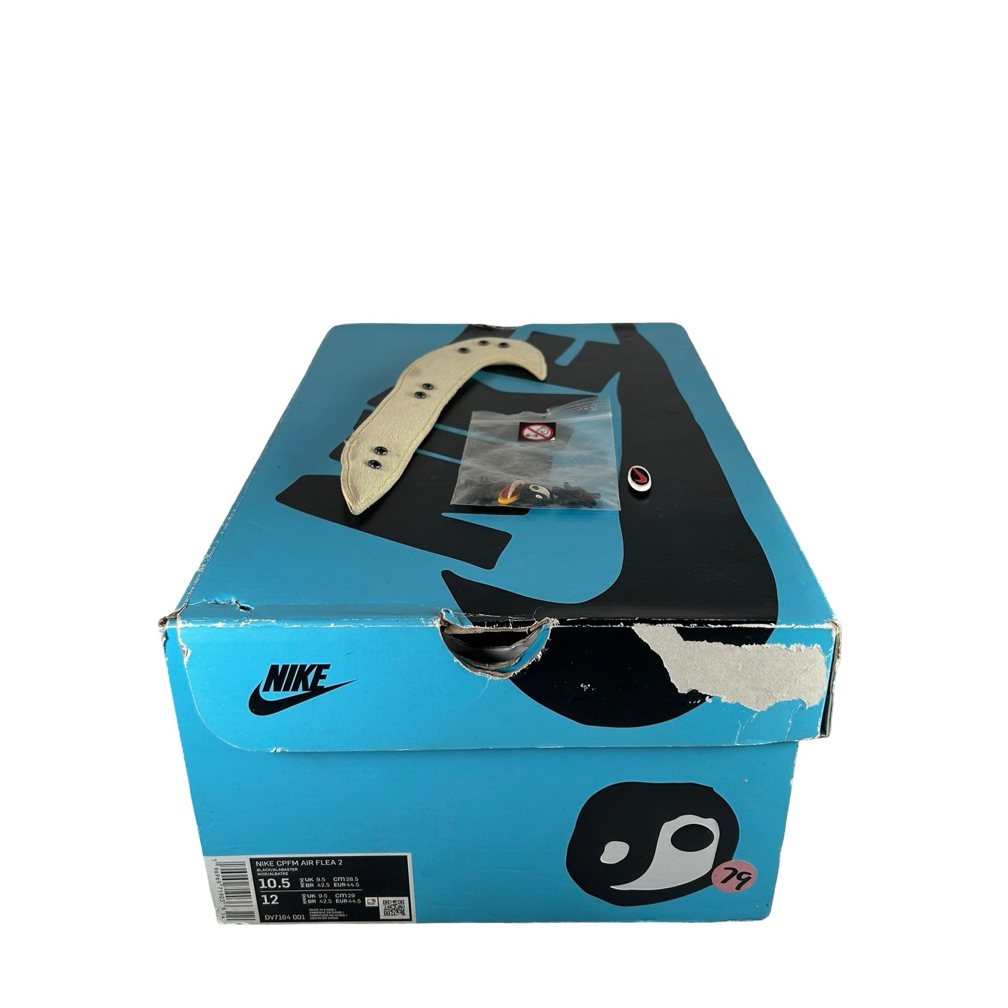 DV7164 001 Nike CPFM Air Flea 2 Cactus Plant Flea Market Black Alabaster [USED] - 10.5 M (Used)