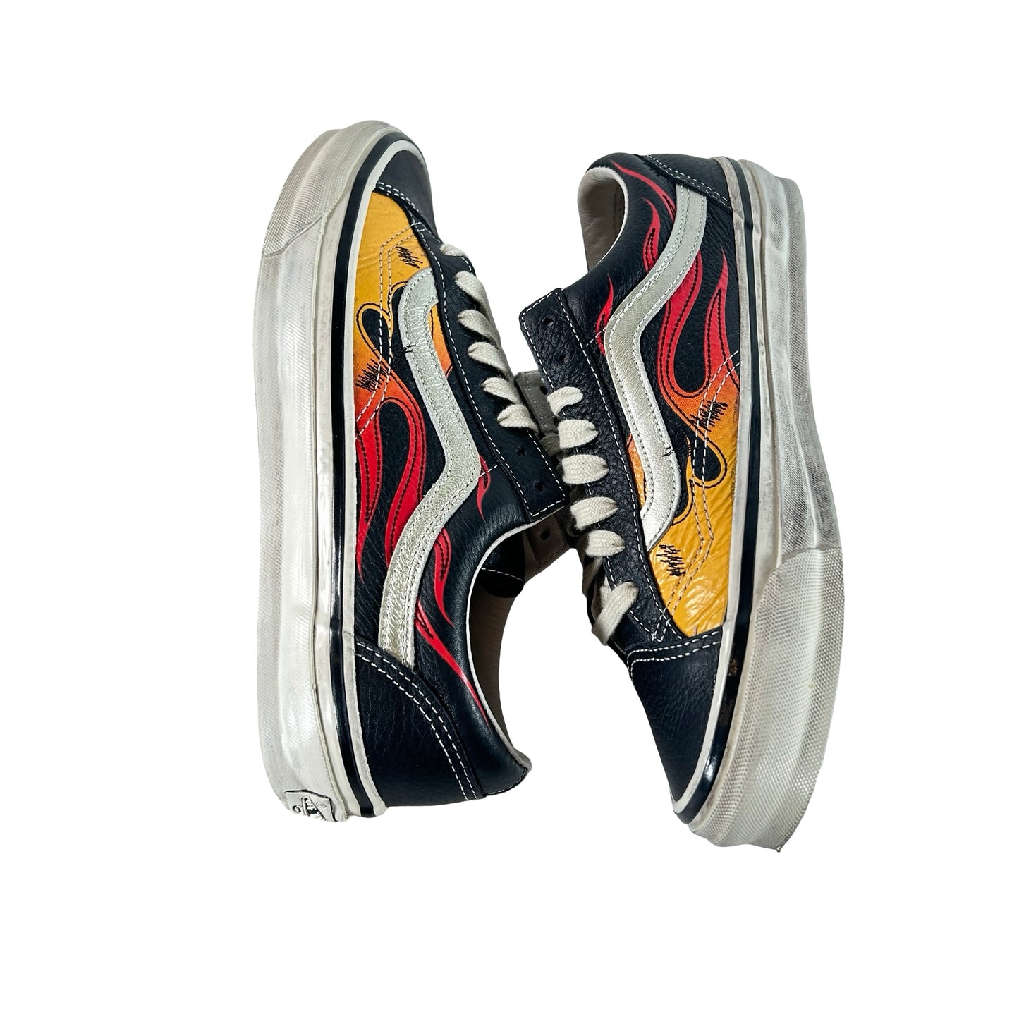 VN000D9RCJK Vans LX Old Skool Archive Flame Black [USED] - 7.5 M (Used)