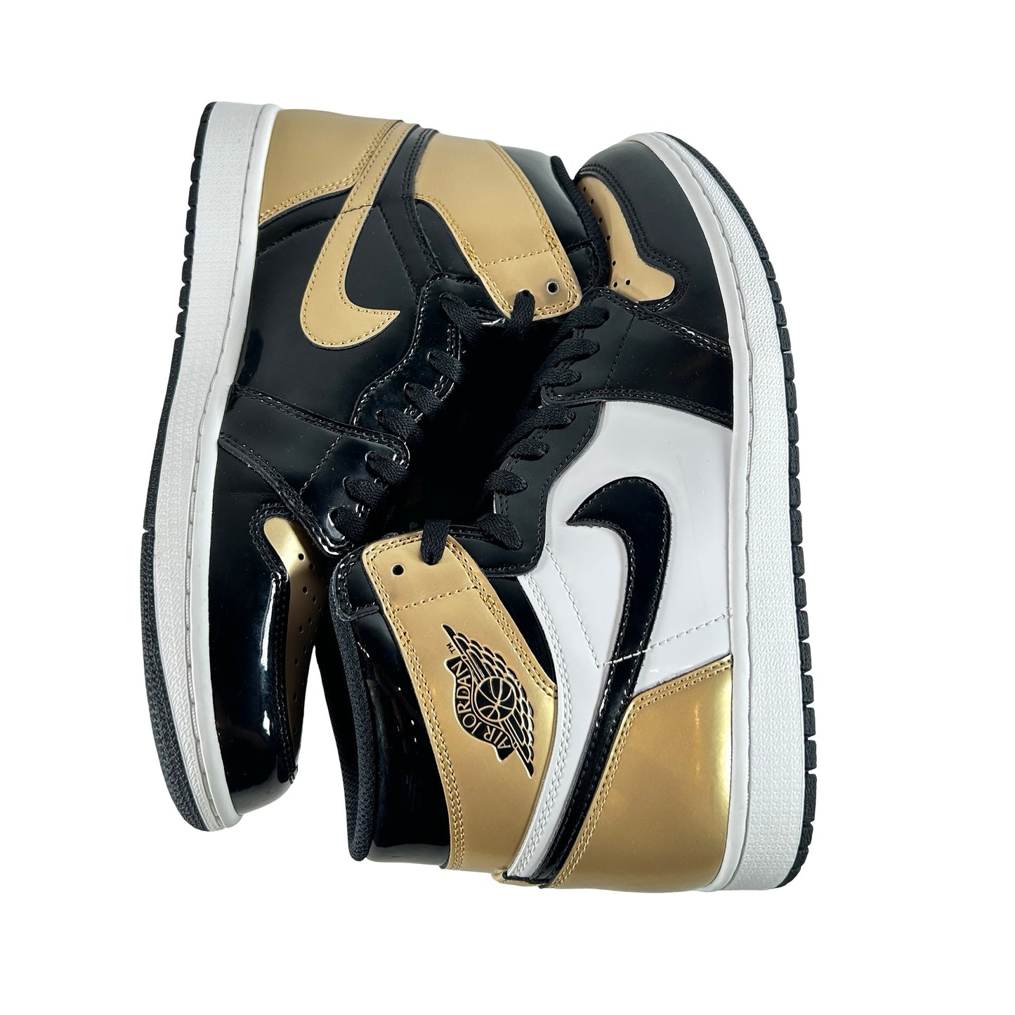 861428 007 Jordan 1 Retro High NRG Patent Gold Toe [USED] - 10 M (Used2)