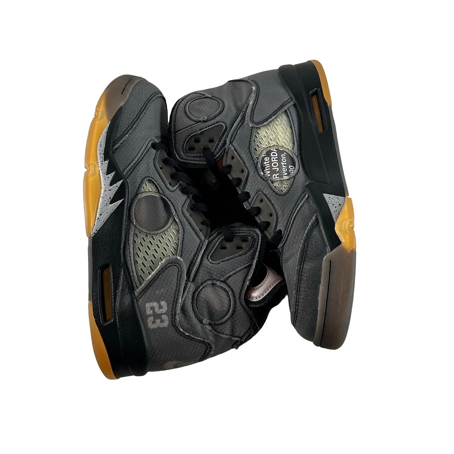 CT8480 001 Jordan 5 Off-White Black [USED] - 9 M (Used12)