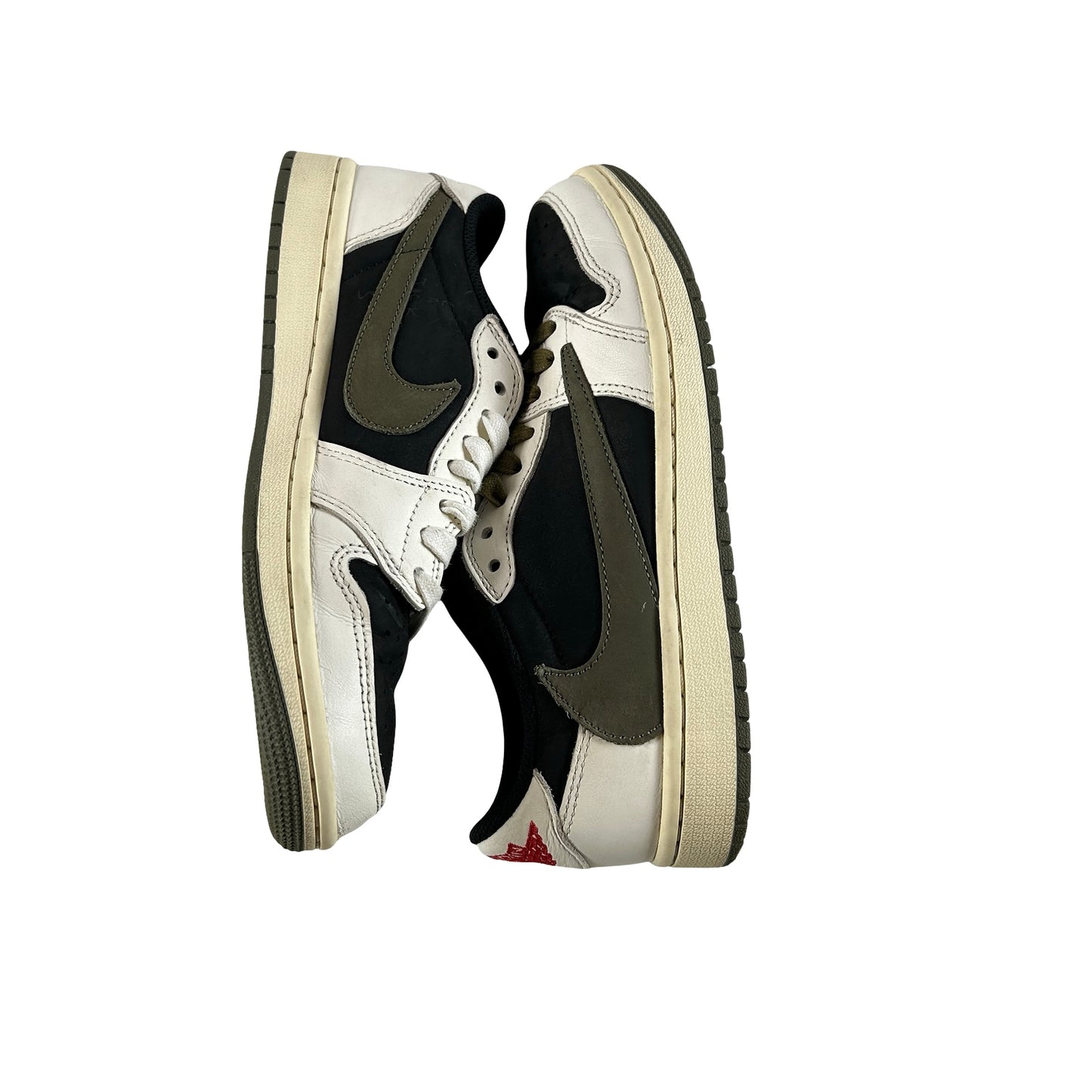 DZ4137 106 Jordan 1 Retro Low OG SP Travis Scott Olive (W) [USED] - 7 W (Used) (No Box)