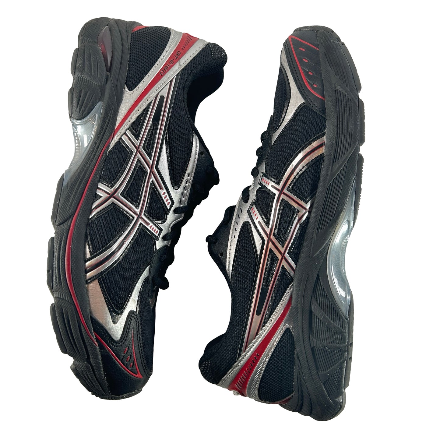 1203A688 001 ASICS GT-2160 Black Pure Silver Red [USED] - 10.5 M (Used)