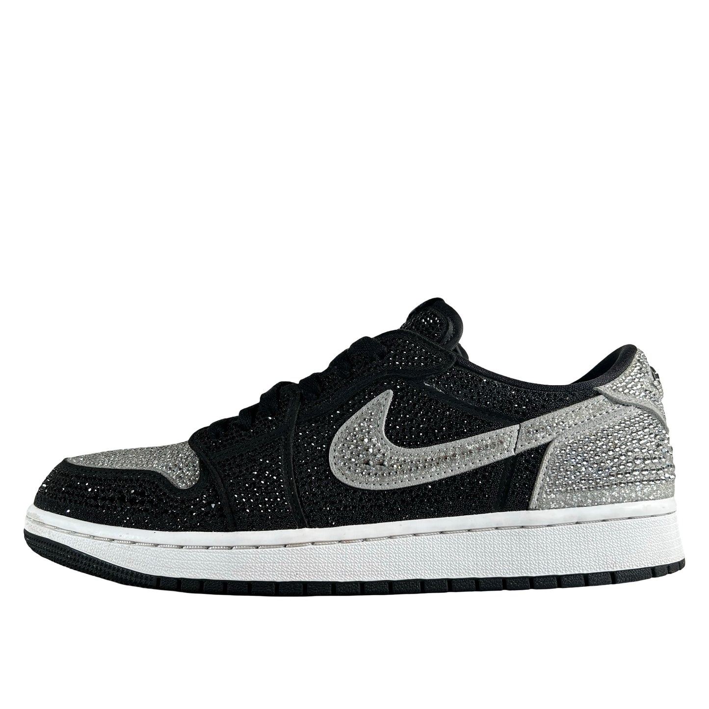 HM9280 001 Jordan 1 Retro Low OG Swarovski Stealth (Women's) [USED] - 11 W (Used)