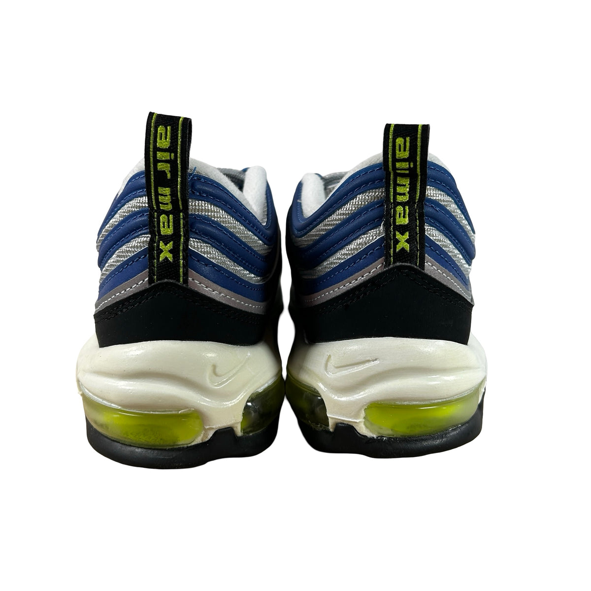 DM0028 400 Nike Air Max 97 OG Atlantic Blue Voltage Yellow - 10 M (Yellowing)