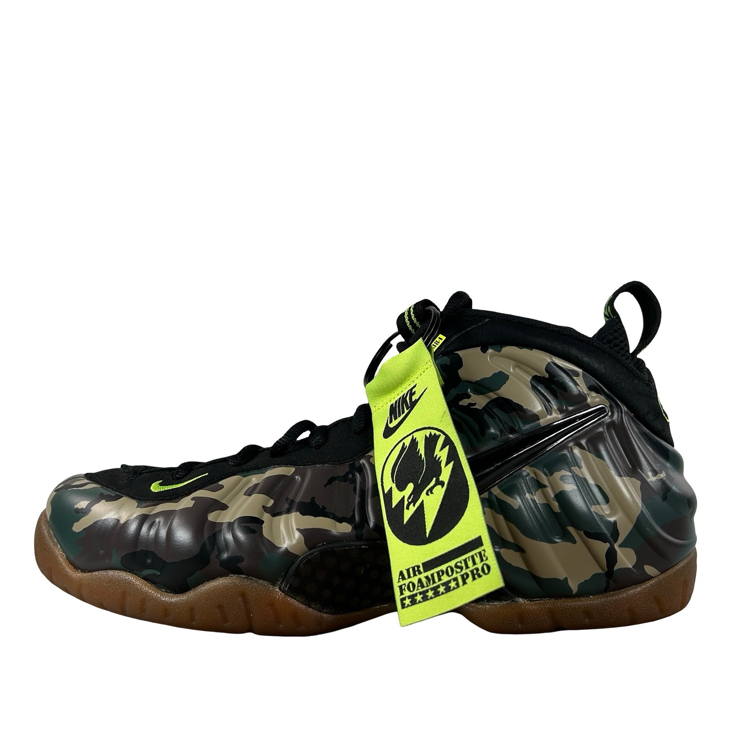 587547 300 Nike Air Foamposite Pro Army Camo [USED] - 10 M (Used) (No Box)