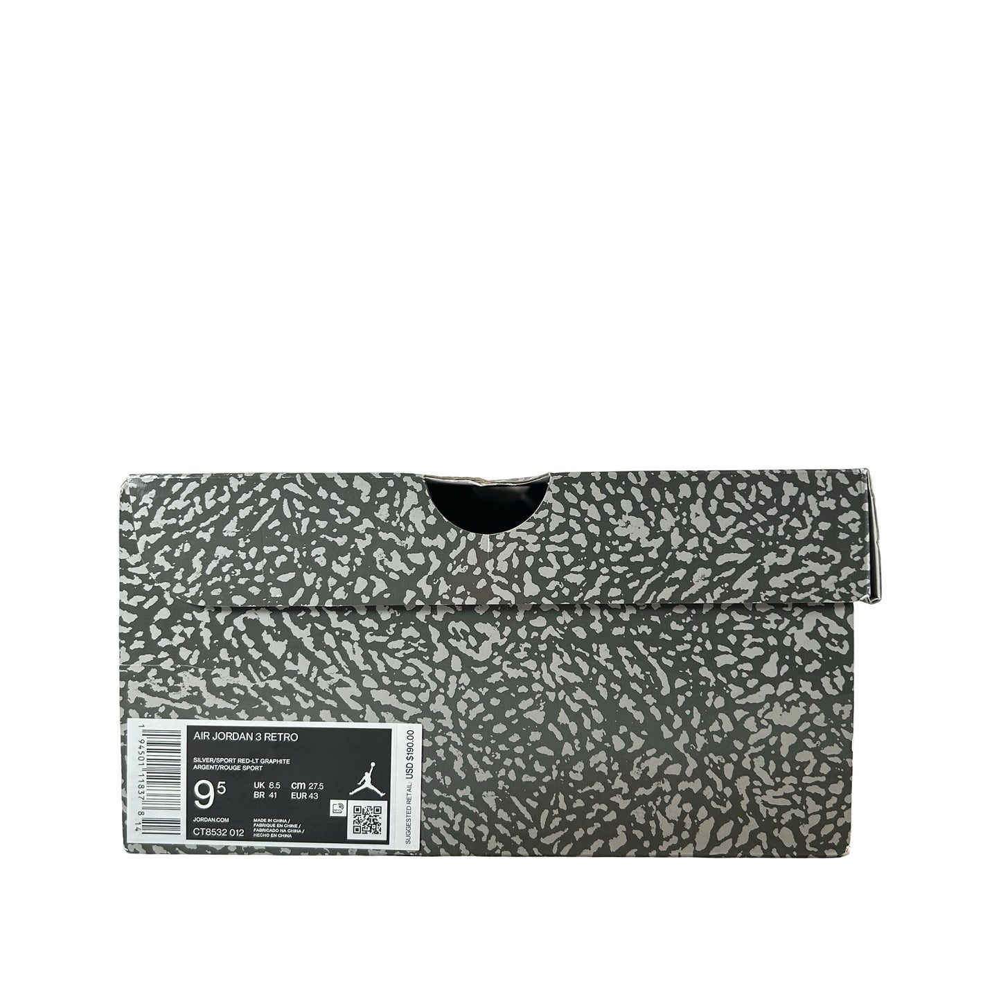 CT8532 012 Jordan 3 Retro Cool Grey (2021) [USED] - 9.5 M (Used)