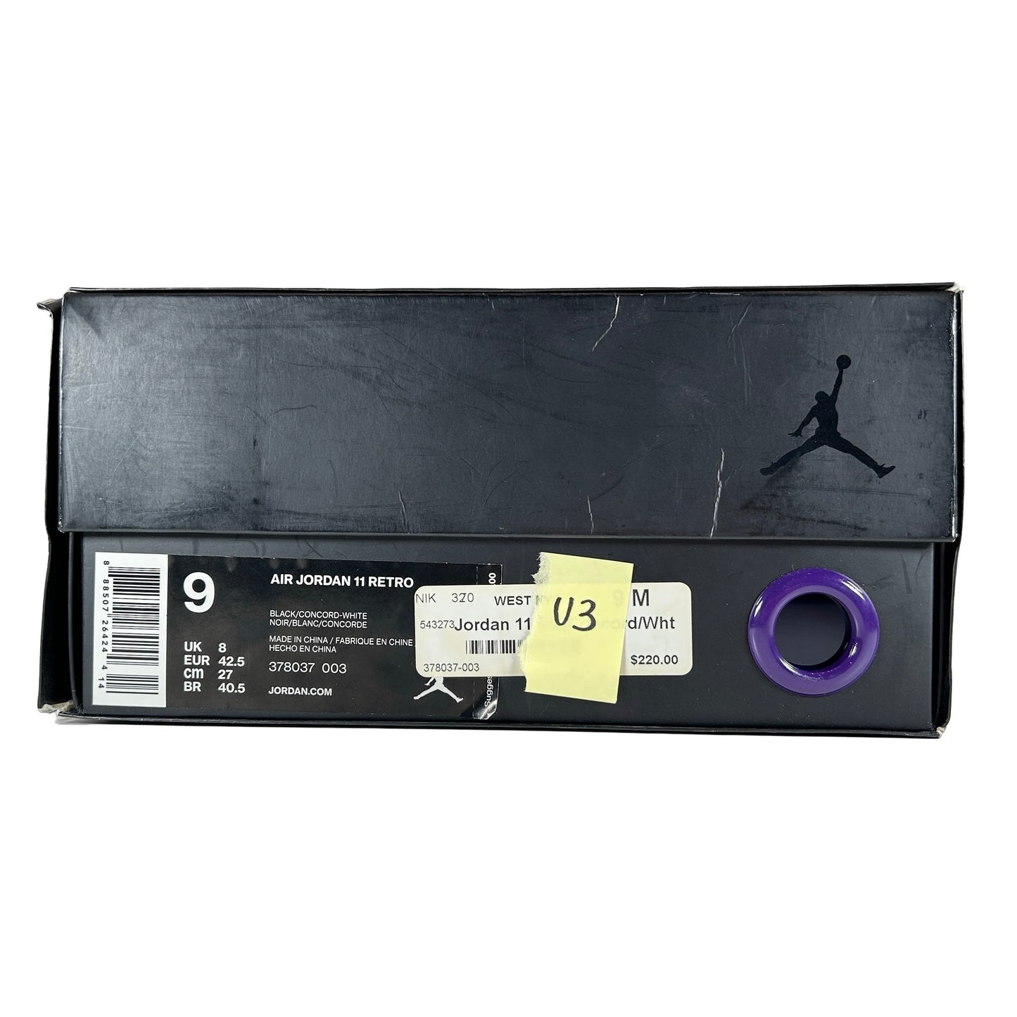 378037 003 Jordan 11 Retro Space Jam (2016) [USED] - 9 M (Used3)