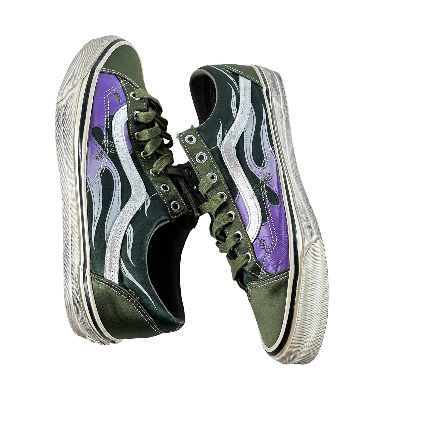 VN000D9RGRK Vans LX Old Skool Archive Flame Green [USED] - 12 M (Used)