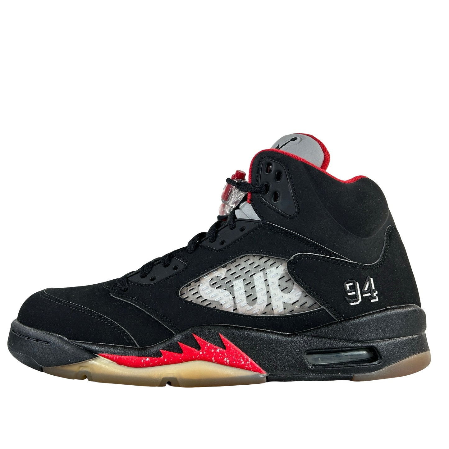 824371 001 Jordan 5 Retro Supreme Black [CONDITIONAL] - 10 M (Yellowing Soles)