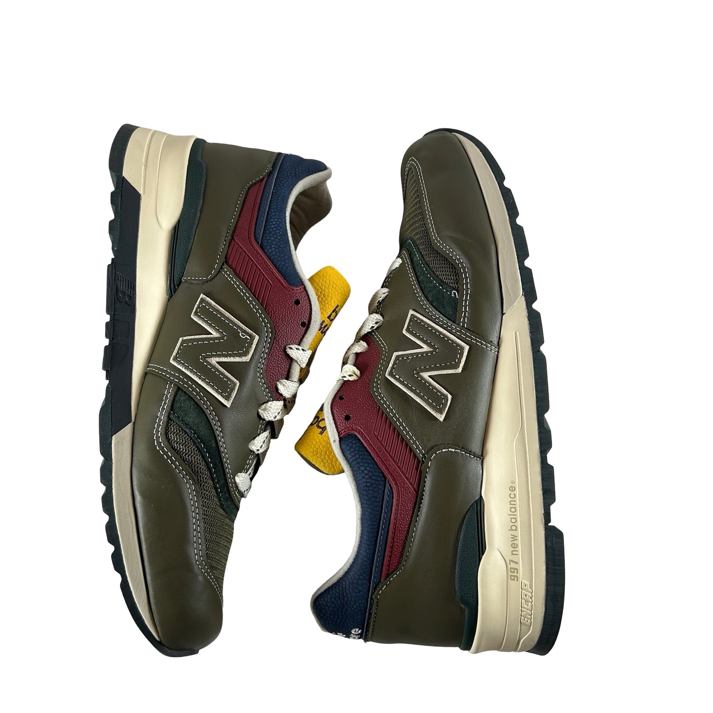 U997AIM New Balance 997 MiUSA Aimé Leon Dore Dark Moss Angora [USED] - 12 M (Used)