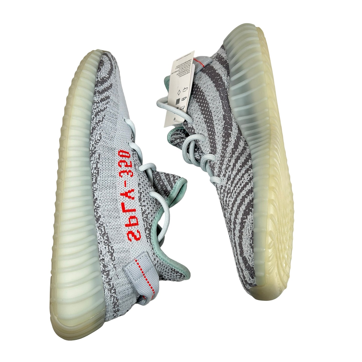 B37571 adidas Yeezy Boost 350 V2 Blue Tint (2017/2023) [CONDITIONAL] - 9.5 M (Slight Yellowing)