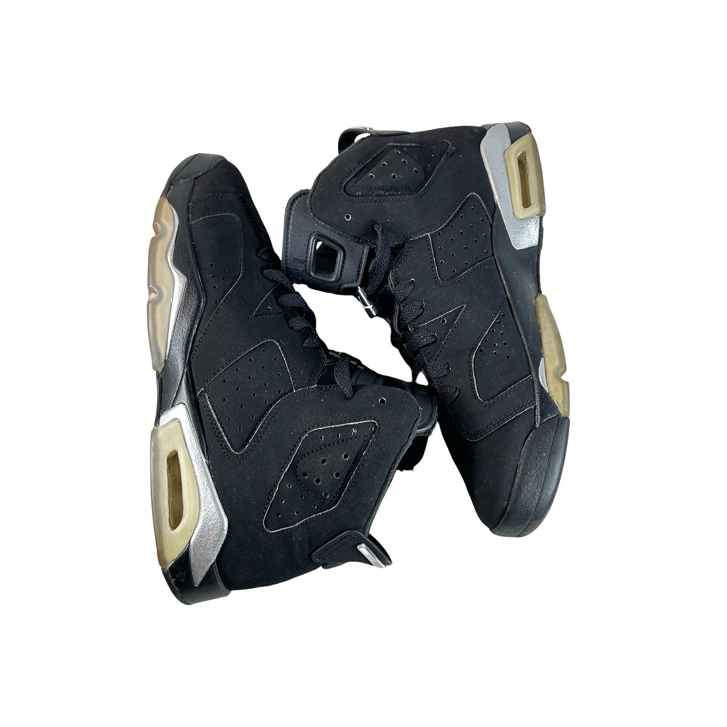 DX2835 001 Jordan 6 Retro Chrome Metallic Silver (GS) [USED] - 6.5 Y (Used2) (No Box2)