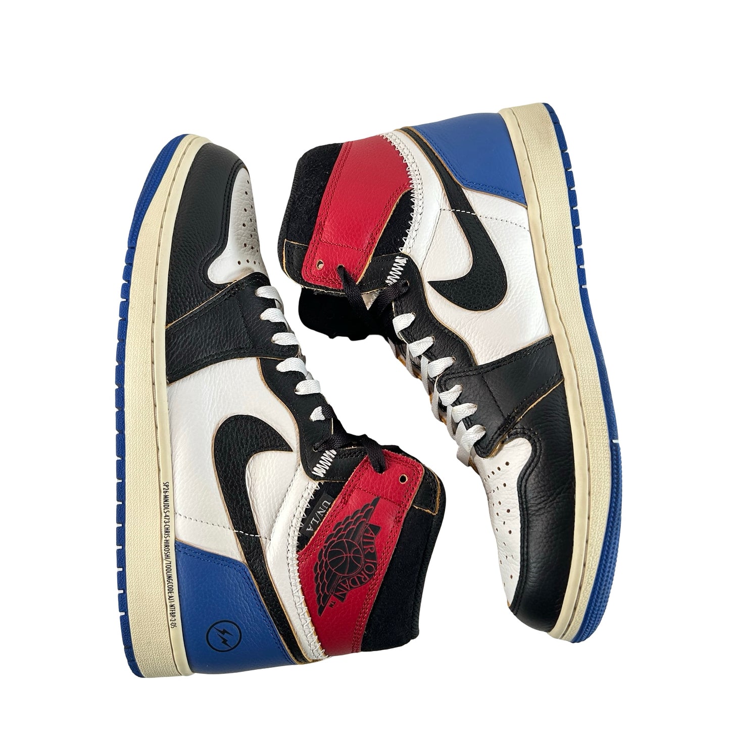 IO7847 002 Jordan 1 Retro High OG SP Fragment x Union LA Varsity Red Sport Royal [USED] - 11 M (Used3)