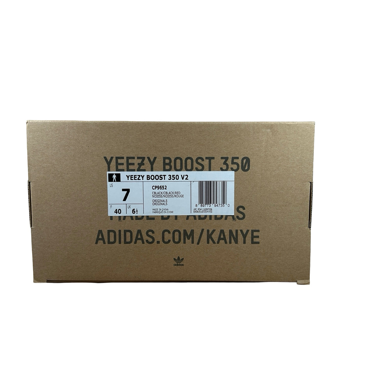 CP9652 Yeezy 350 V2 Bred [USED] - 7 M (Used)
