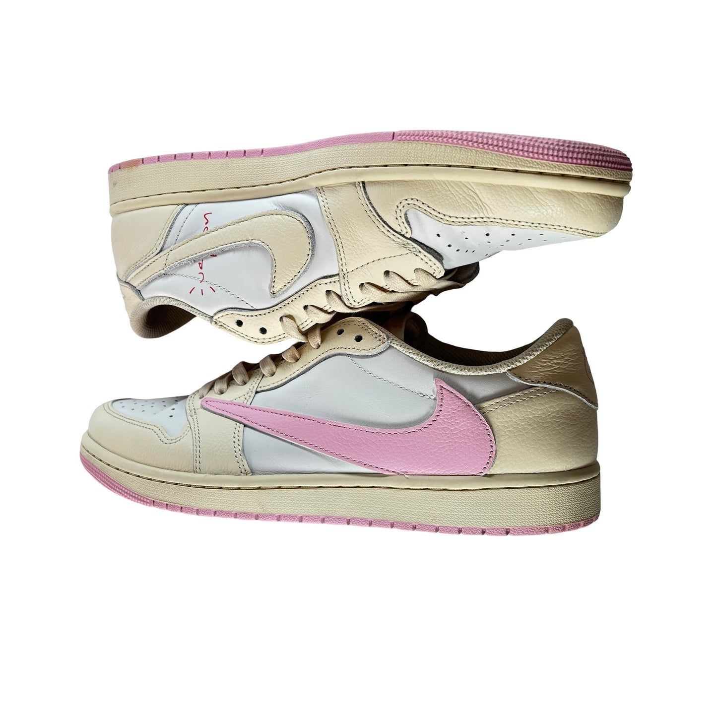IQ7604 100 Jordan 1 Retro Low OG SP Travis Scott Shy Pink [USED] - 11 M (Used)