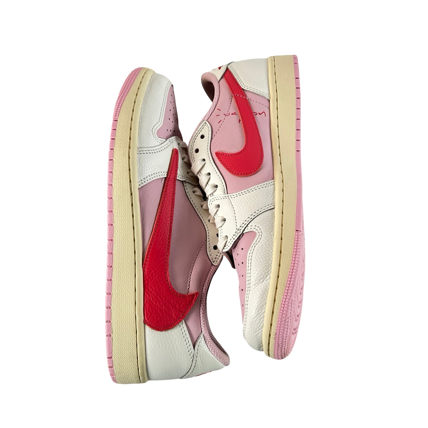 IQ7604 101 Jordan 1 Retro Low OG SP Travis Scott Sail Tropical Pink [USED] - 9.5 M (Used5)