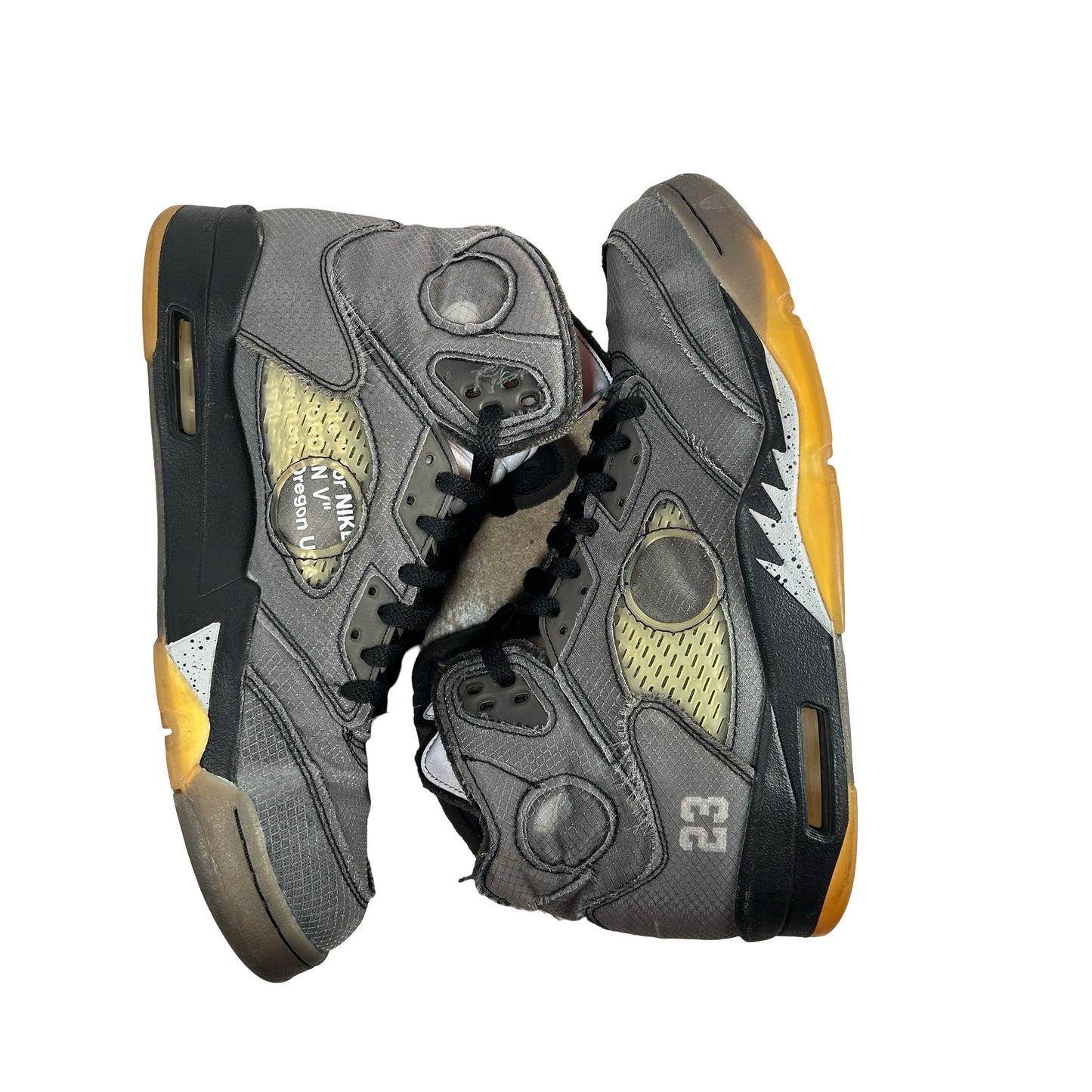 CT8480 001 Jordan 5 Off-White Black [USED] - 10.5 M (Used5)