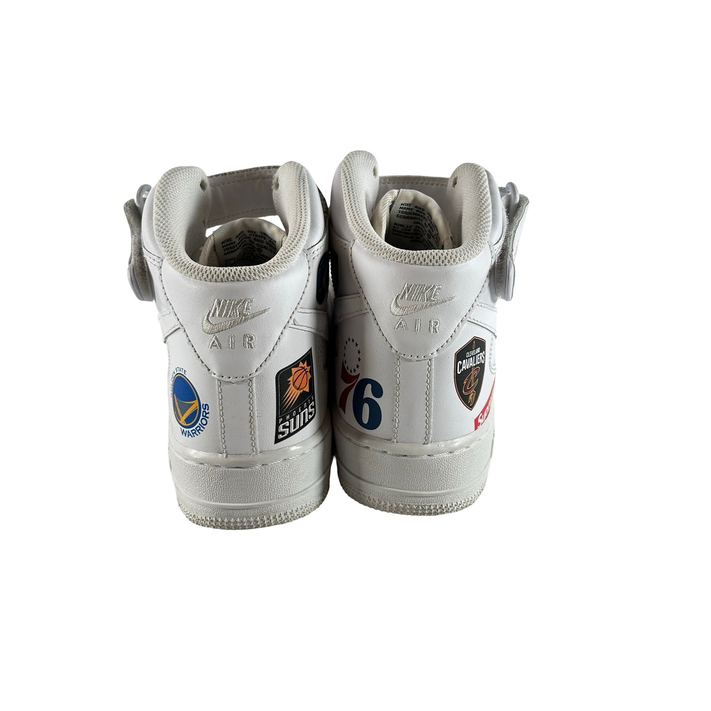 AQ8017 100 Nike Air Force 1 Mid Supreme NBA White [USED] - 9 M (Used)