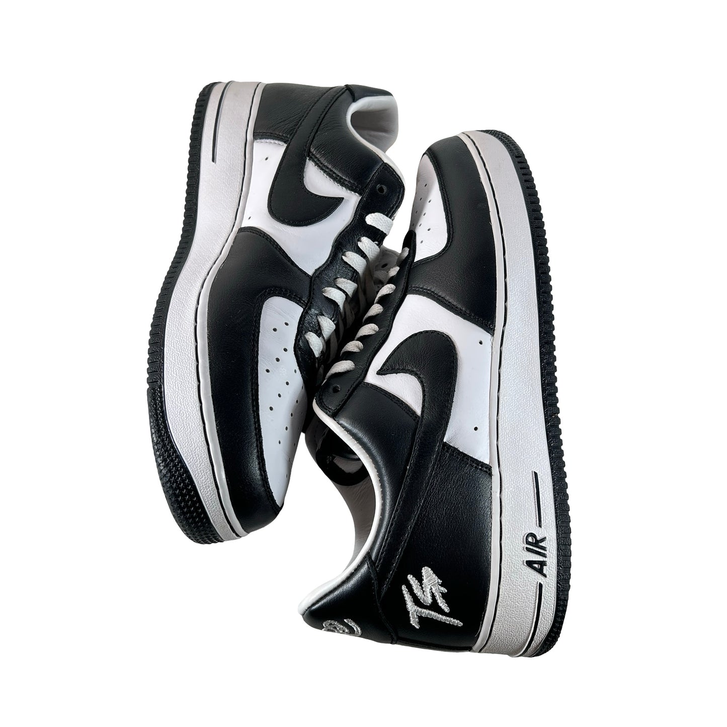 FJ5756 100 Nike Air Force 1 Low Terror Squad Blackout [USED] - 12 M (Used2) (No Box2)