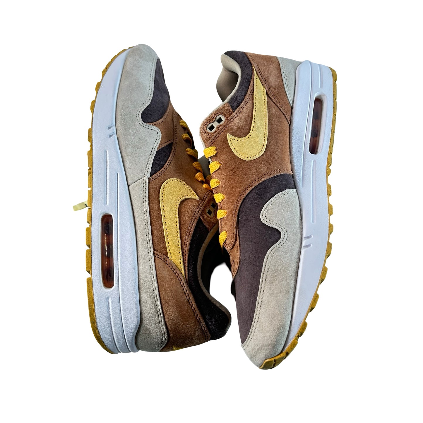 DZ0482 200 Nike Air Max 1 PRM Duck Pecan Yellow Ochre [USED] - 12 M (Used) (No Box)