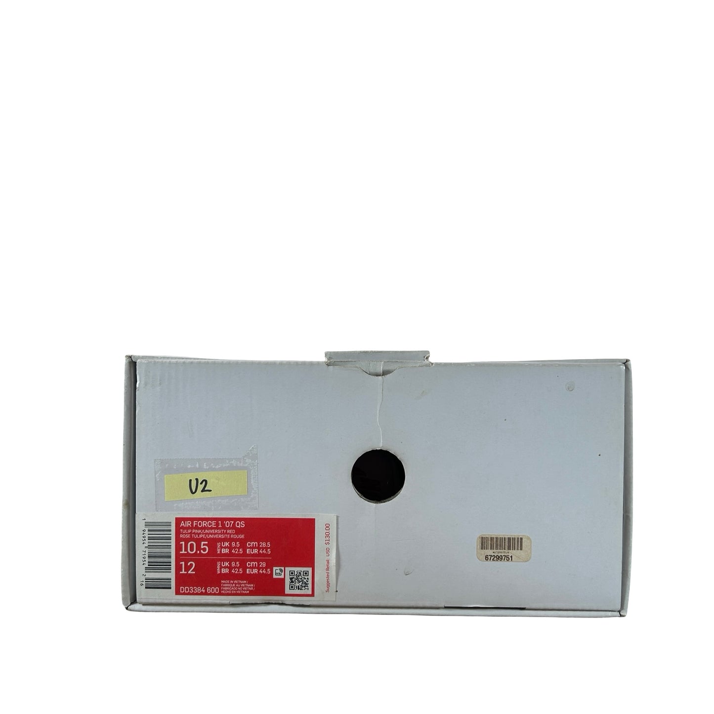 DD3384 600 Nike Air Force 1 Low '07 QS Valentine's Day Love Letter [USED] - 10.5 M (Used2)