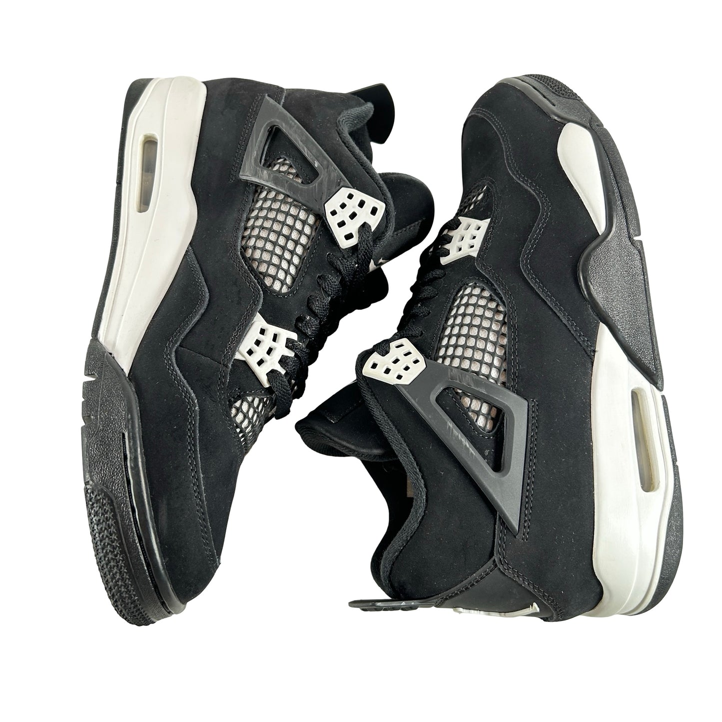 FQ8138 001  Jordan 4 Retro White Thunder [USED] - 9.5 M (Used9)