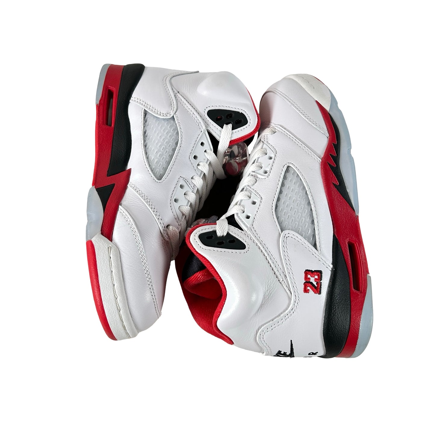 HQ7980 101 Jordan 5 Retro Fire Red Black Tongue (2025) (GS) [USED] - 4.5 Y (Used)