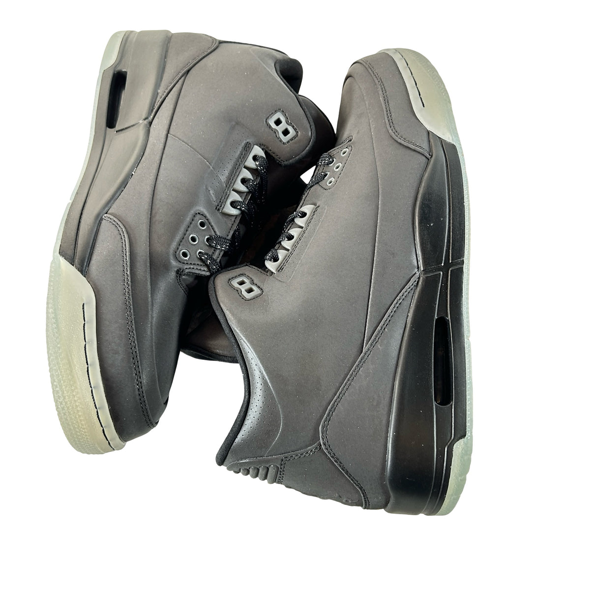 631603 010 Jordan 3 Retro 5Lab3 Black - 11.5 M (Yellowing)