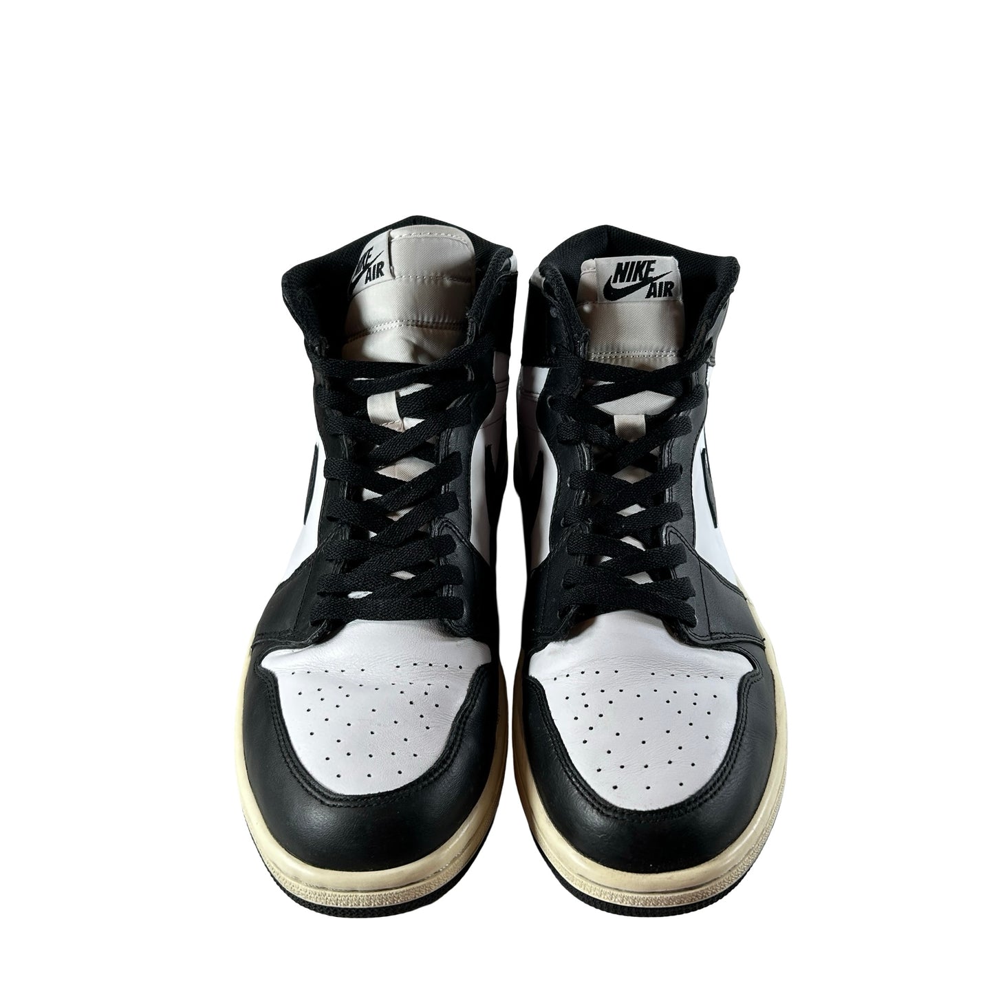 555088 010 Jordan 1 Retro Black White (2014) [USED] - 12 M (Used)