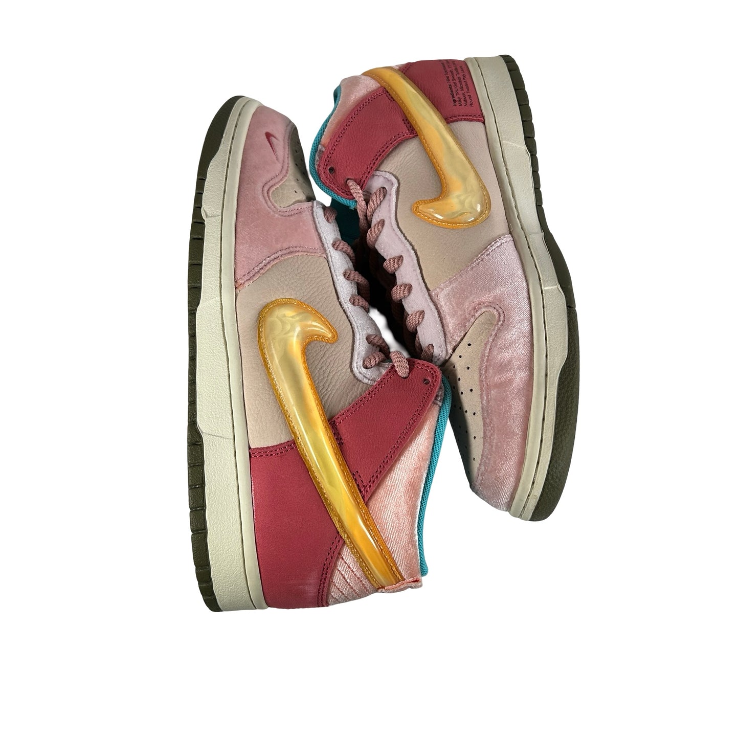 DJ1173 600 Nike Dunk Mid Social Status Free Lunch Strawberry Milk [USED] - 9.5 M (Used) (Replace Box)
