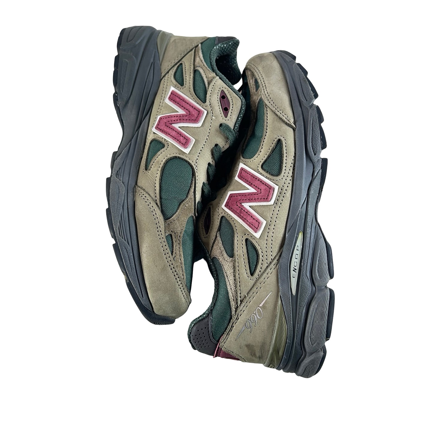M990GP3 New Balance 990v3 MiUSA Teddy Santis Green Purple [USED] - 8 M (Used)