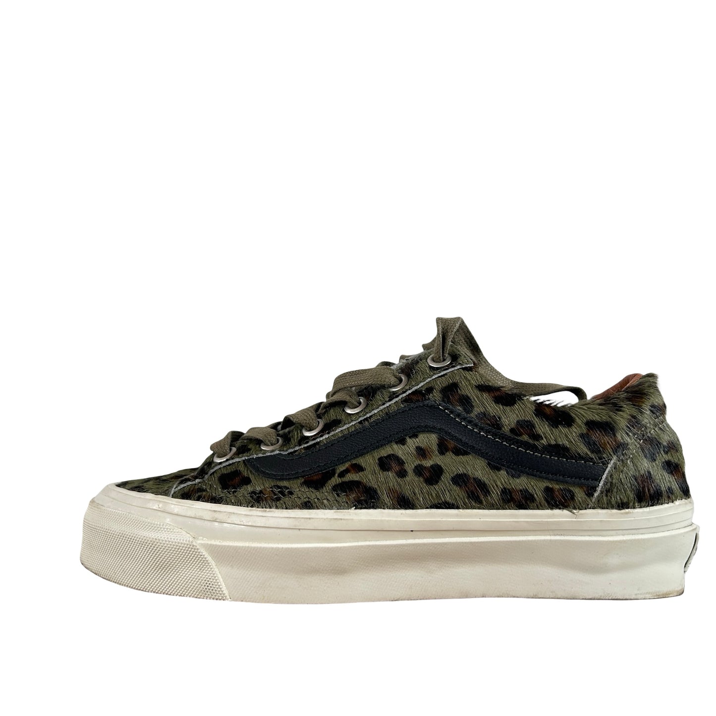 VN000EHDOLV Vans Premium Old Skool 36 Pony Cheetah Olive [USED] - 4.5 M (Used) (No Box)