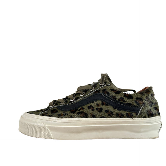 VN000EHDOLV Vans Premium Old Skool 36 Pony Cheetah Olive [USED] - 4.5 M (Used) (No Box)