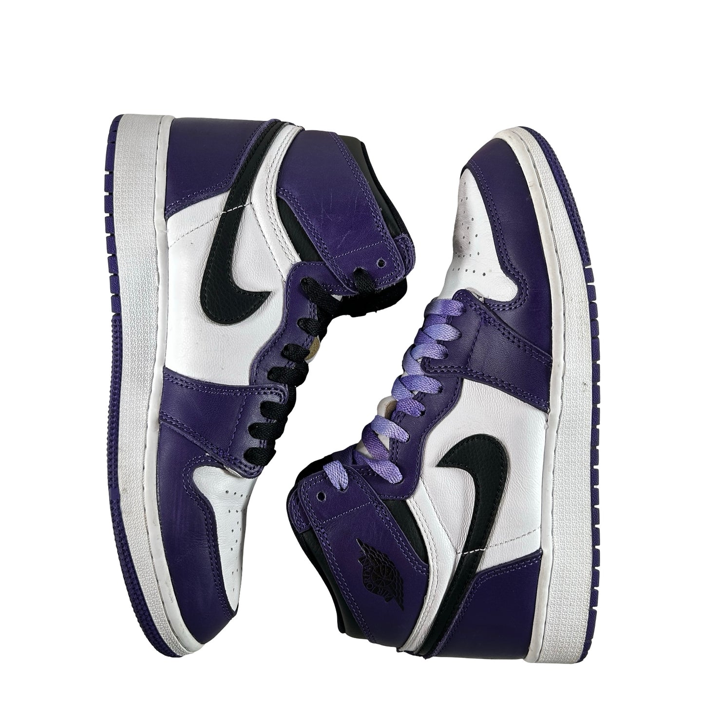 575441 500 Jordan 1 Retro High Court Purple White (GS) [USED] - 7 Y (Used)