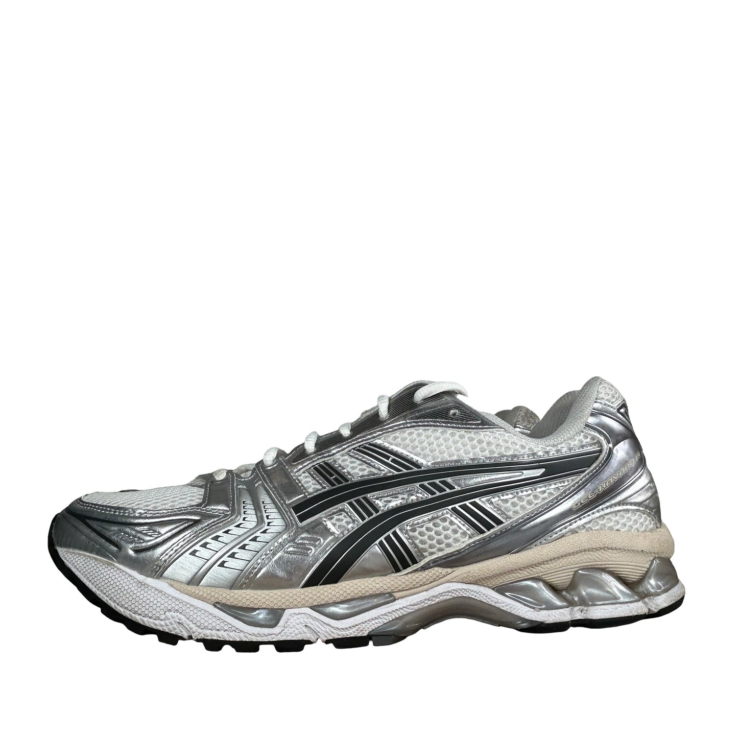 1203A537 110 ASICS Gel-Kayano 14 White Graphite Grey [USED] - 10.5 M (Used)