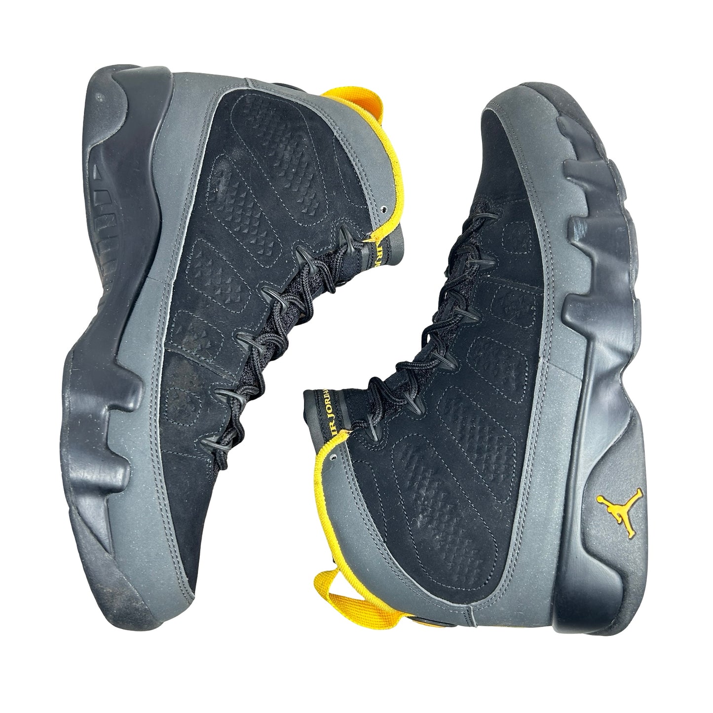 CT8019 070 Jordan 9 Retro Dark Charcoal University Gold [USED] - 10 M (Used4)