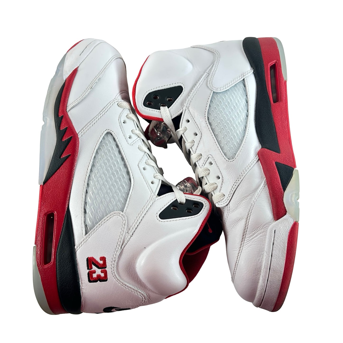 HQ7978 101 Jordan 5 Retro Fire Red Black Tongue (2025) [USED] - 12 M (Used5)