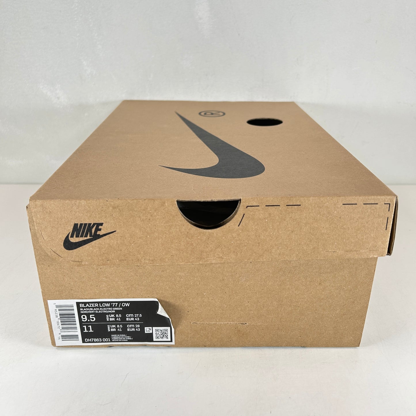 DH7863 001 Nike Blazer Low Off-White Black Electro Green [USED] - 9.5 (VNDS)