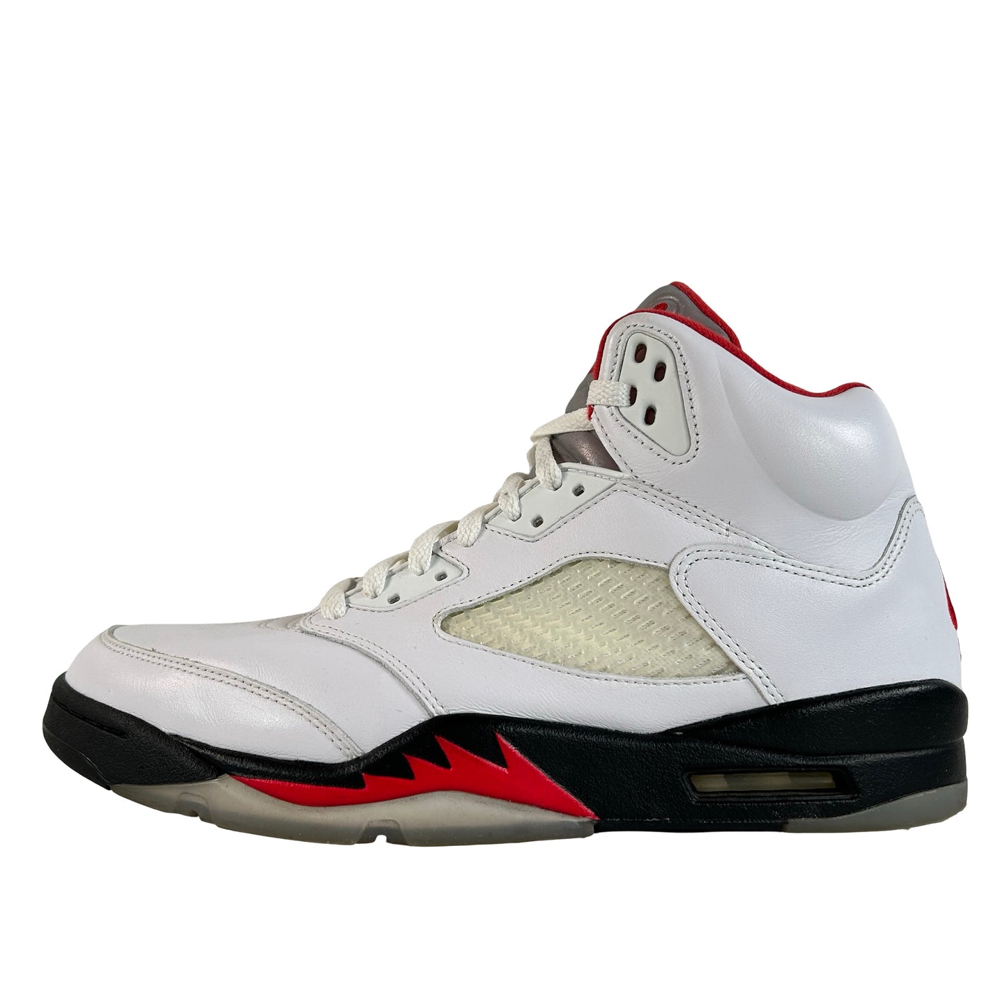DA1911 102 Jordan 5 Retro Fire Red Silver Tongue (2020) [USED] - 11 M (Used) (Replace Box)