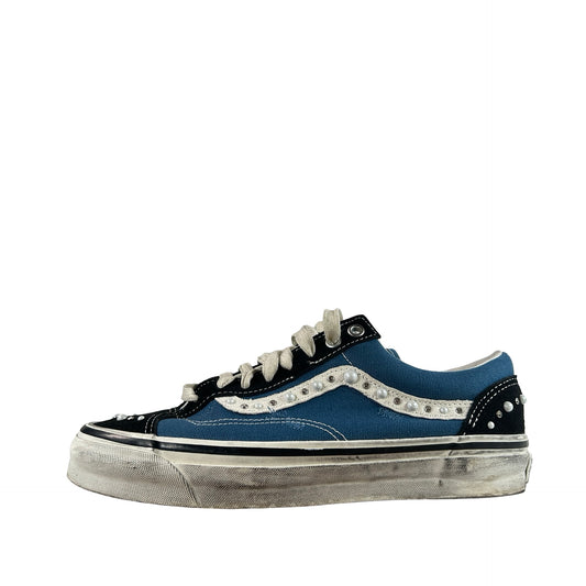 VN000E8VYA6 Vans LX Old Skool 36 Pearlized Pack Black Navy [USED] - 8 M (Used)