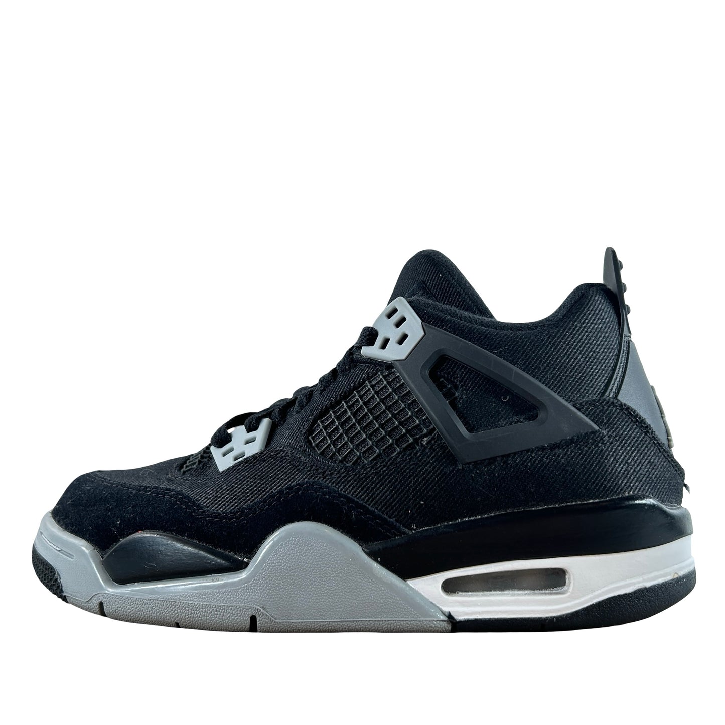 DV0553 006 Jordan 4 Retro Black Canvas GS [USED] - 4.5 Y (Used3) (No Box3)