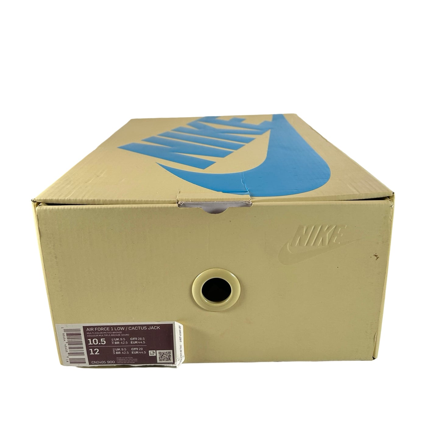 CN2405 900 Nike Air Force 1 Low Travis Scott Cactus Jack [USED] - 10.5 M (Used)