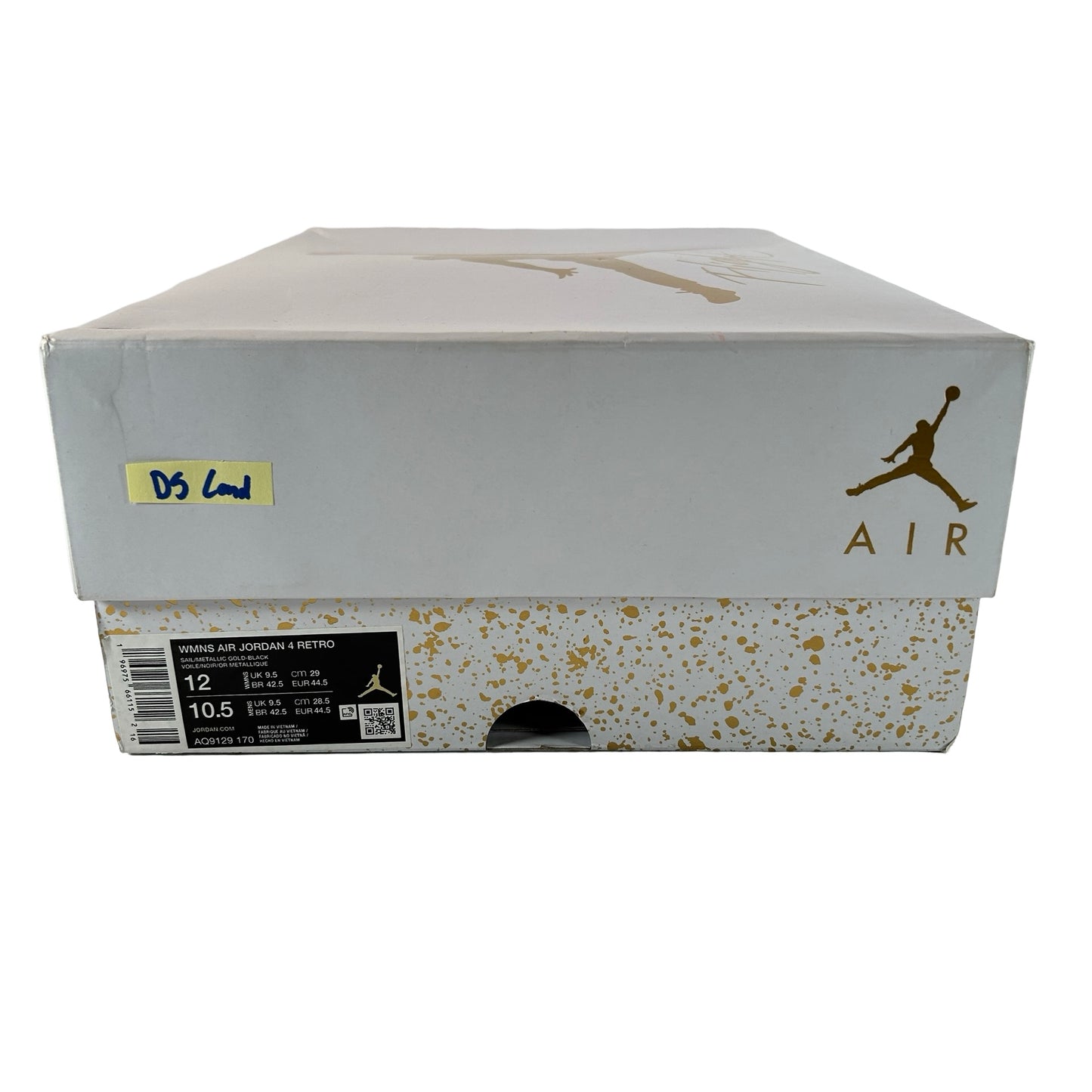 AQ9129 170 Jordan 4 Retro Metallic Gold (Women's) [CONDITIONAL] - 12 W (Mark on Midsole)