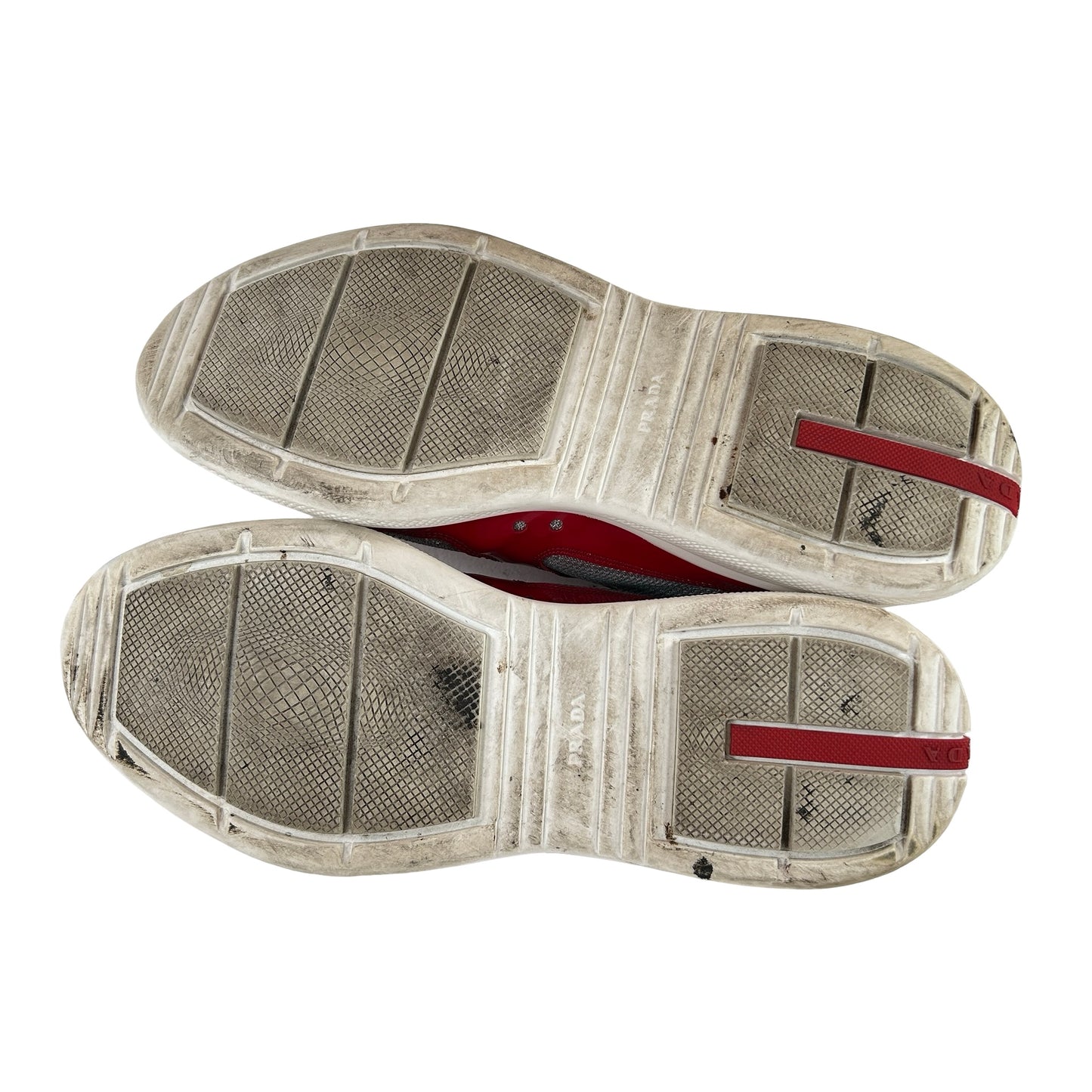 4E3400 ASZ F0F5C Prada America's Cup Red Silver [USED] - UK 10 / US 11 (Used) (Replace Box)